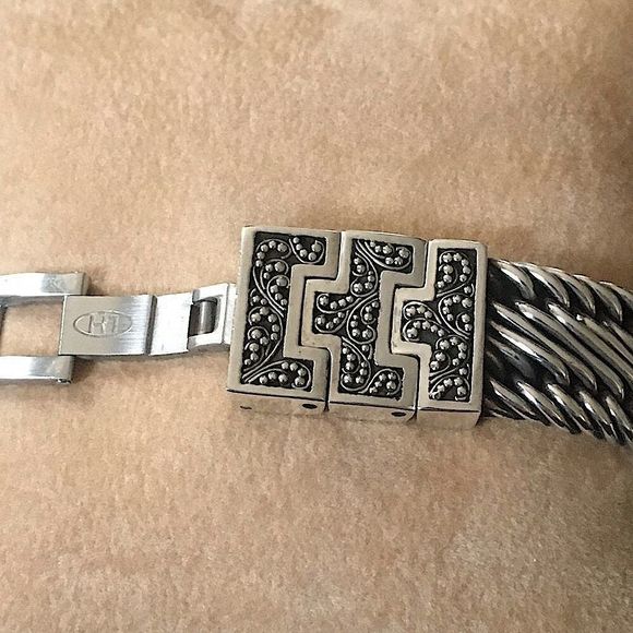 LOIS HILL Watch Sterling Silver Band Square Face - Picture 7 of 15